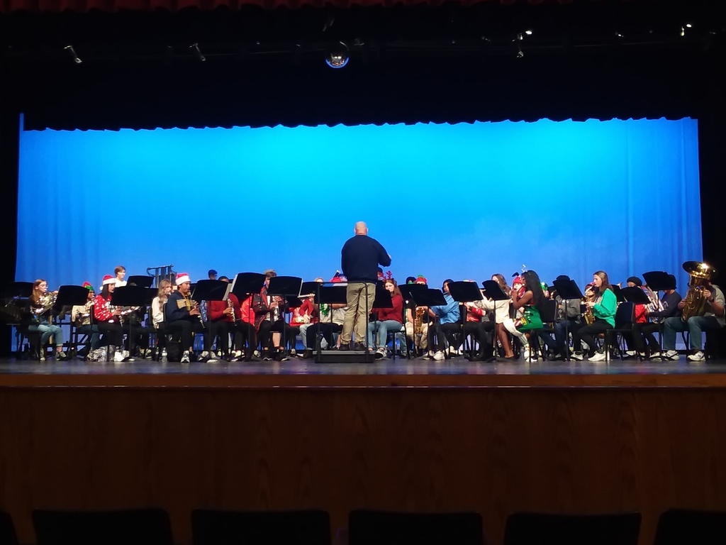 Band playing on a stage