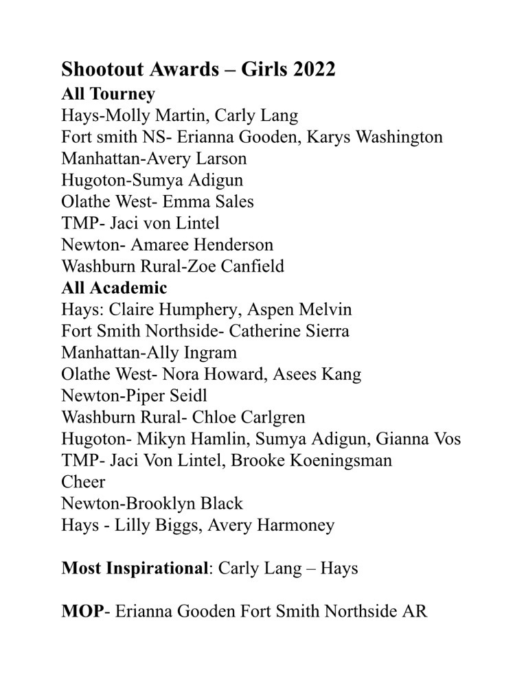 Girls awards