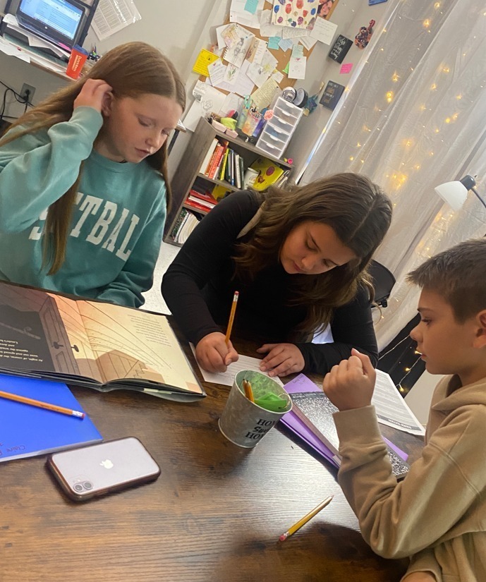 girls writing