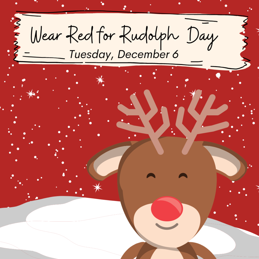 wear red for rudolph day december 6