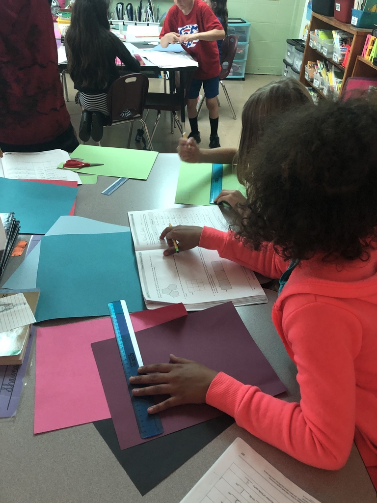Mrs. Mathewson’s class is working on creating robots in math. This activity reviews perimeter and measuring to the nearest centimeter.