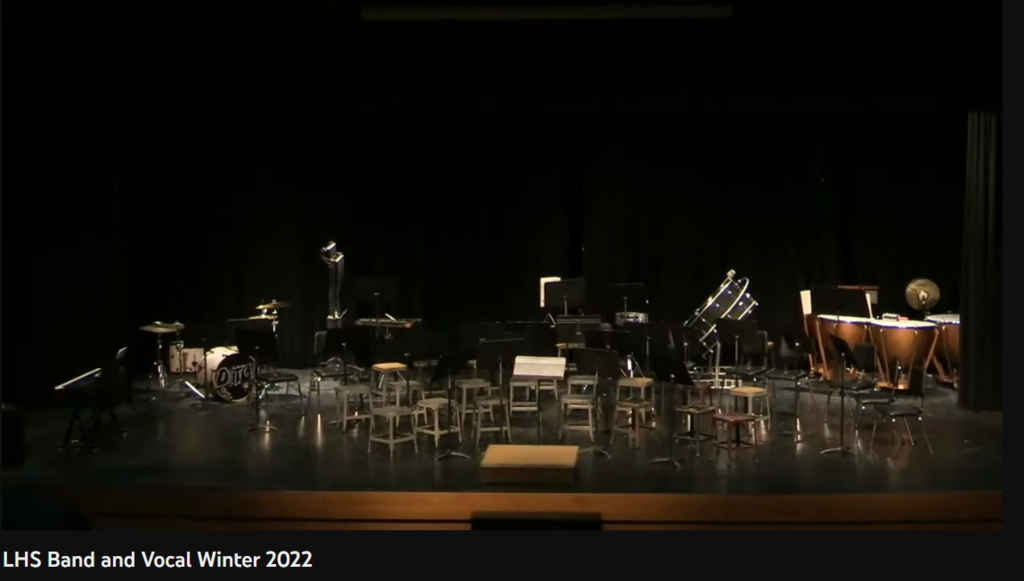 The stage is setup for the band!