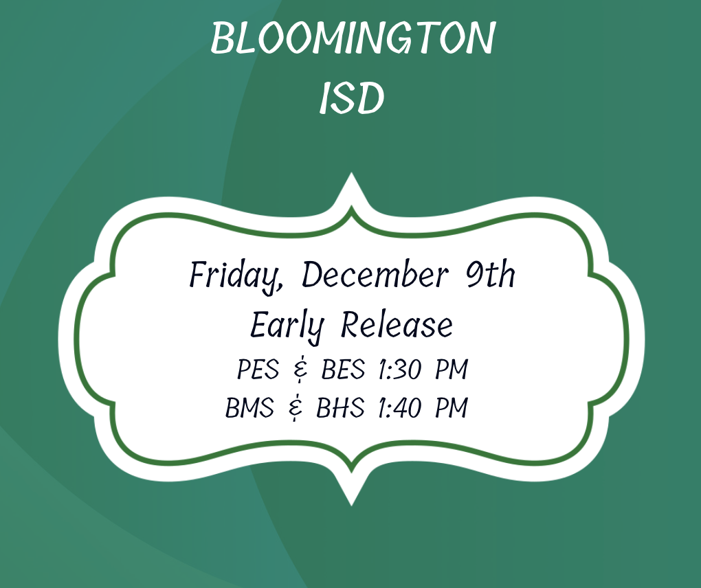 Early Release on Dec 9th