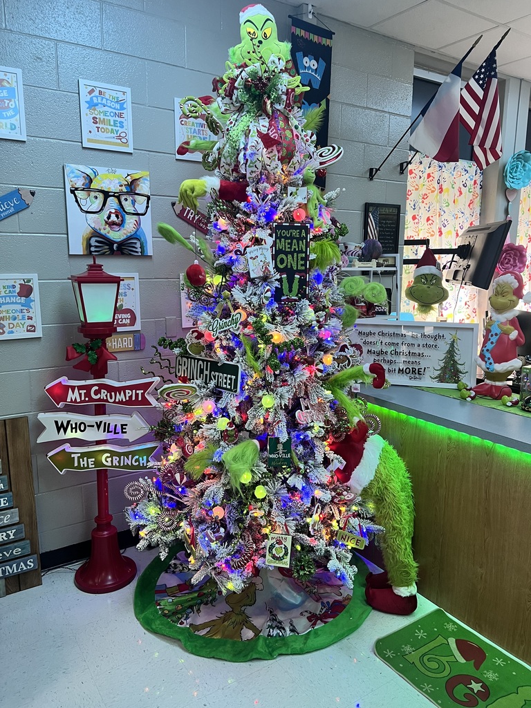 Grinch Christmas Tree at PES