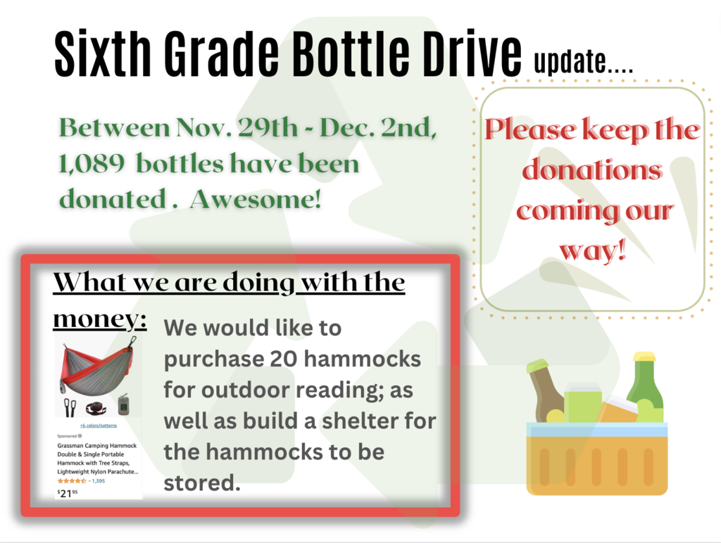 Bottle Drive update flyer