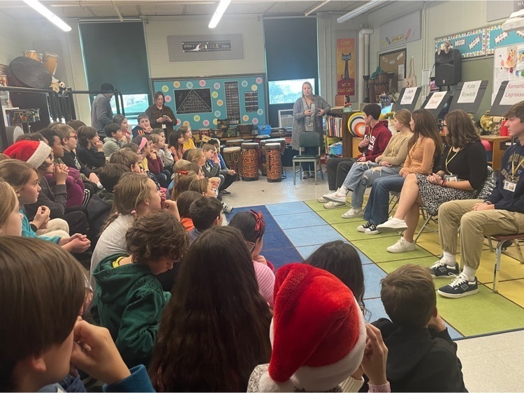 NK High School students visit Forest Park Elementary students! 