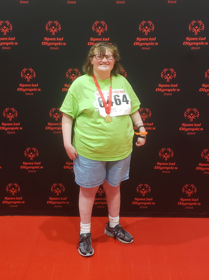 Erin Harmston takes first at Special Olympics