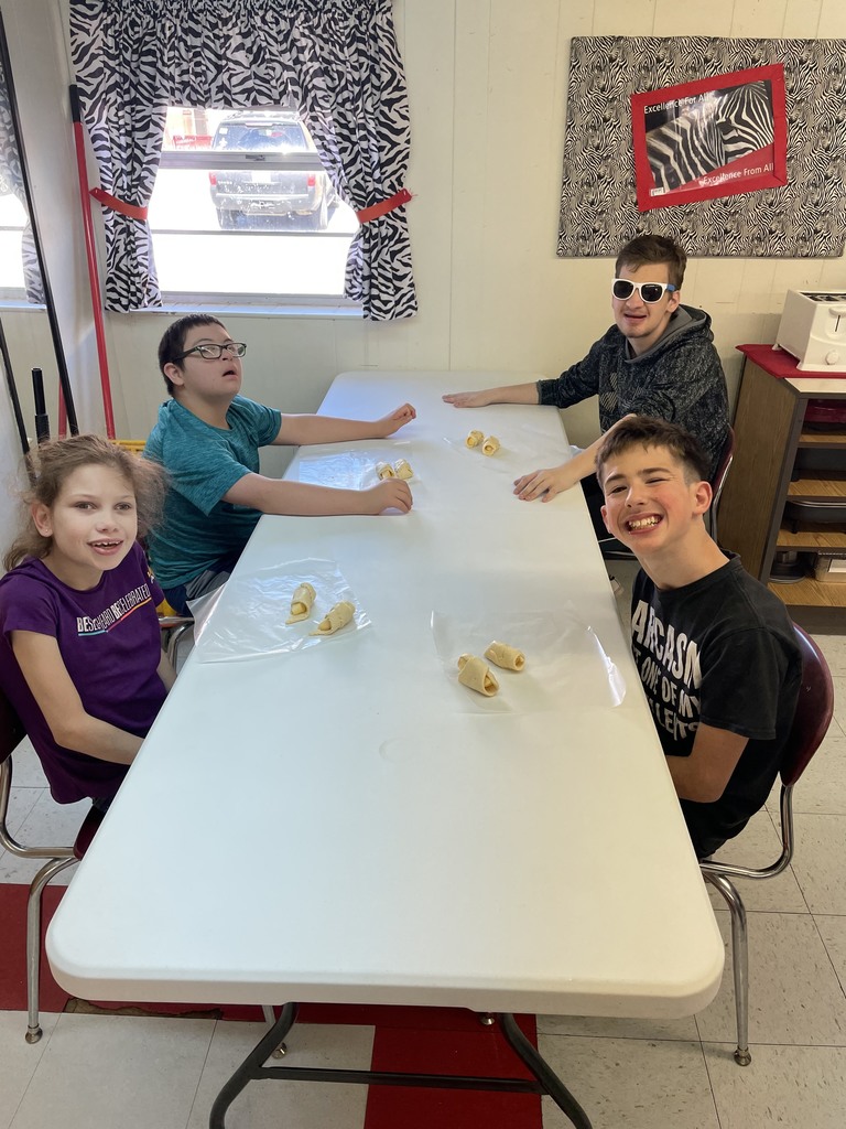 Students making baked goods