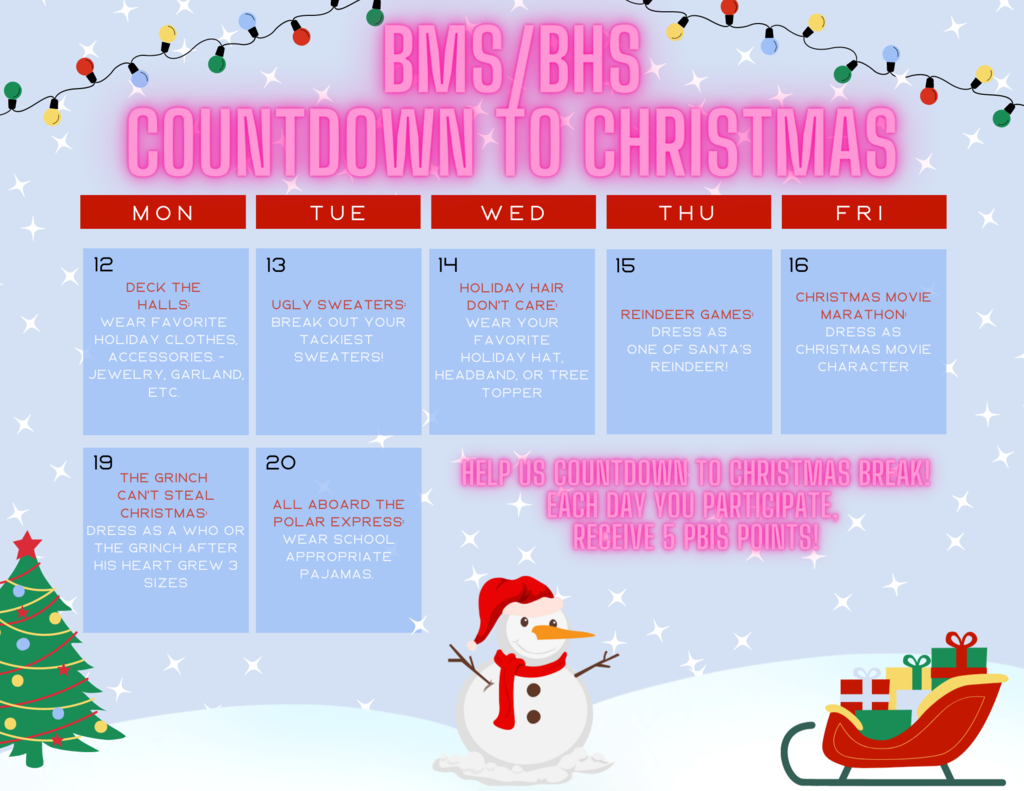 BMS/BHS Countdown to Christmas