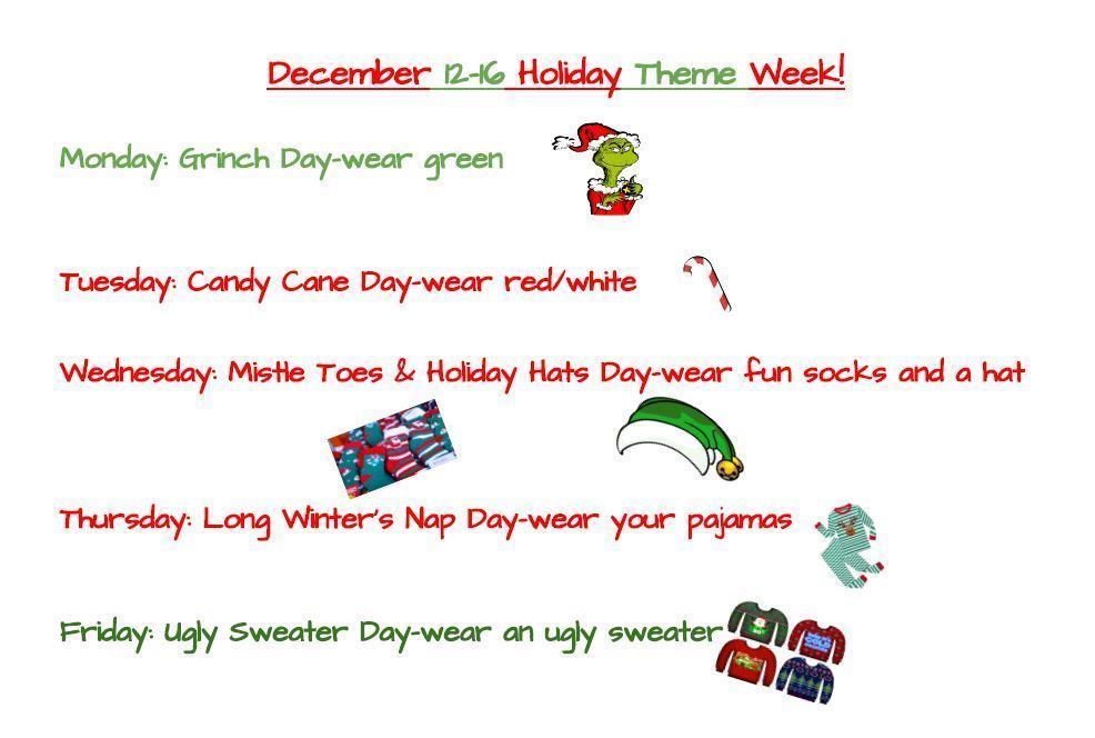Spirit Week graphic