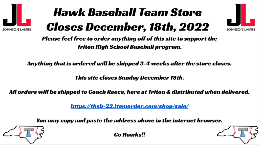 Hawk Baseball Team Store