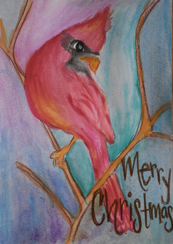 Cardinal Christmas Card