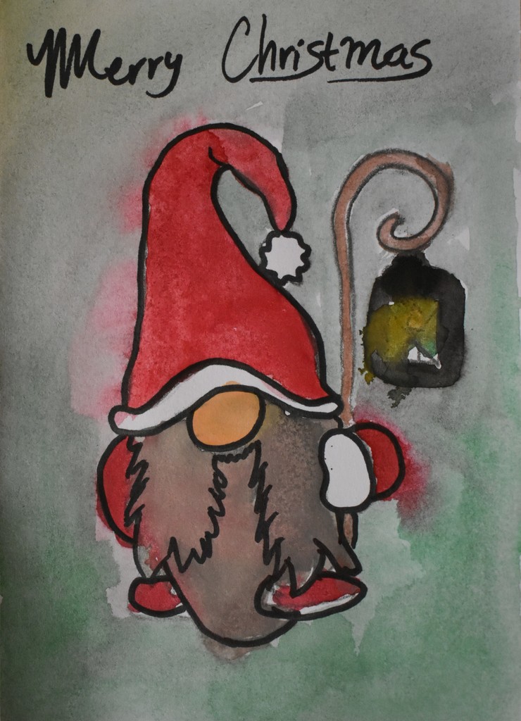 Gnome Christmas Card