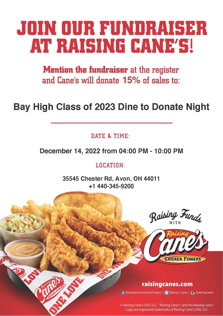 Cane's Dec. Flyer