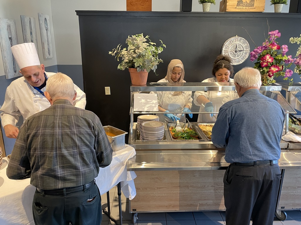 Culinary Arts prepared a holiday meal for the Rotarians