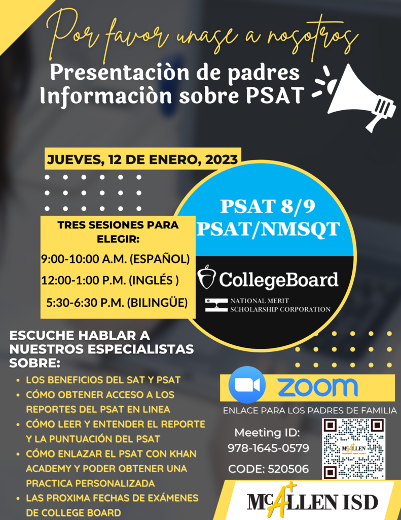 PSAT Info Session Sp