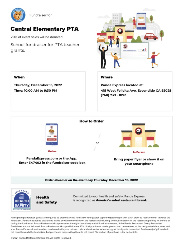 Panda Express flyer-English