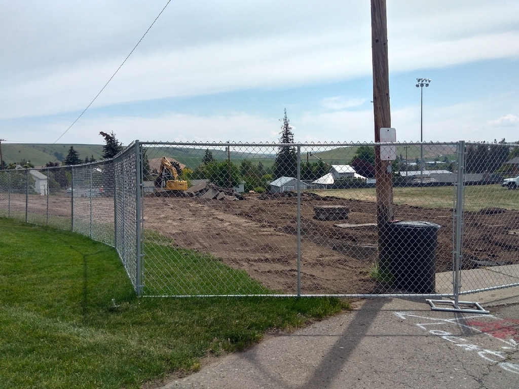Front basketball courts
