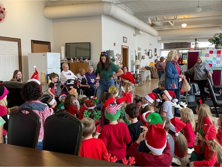 Kdg. students at the Carnes Senior Center