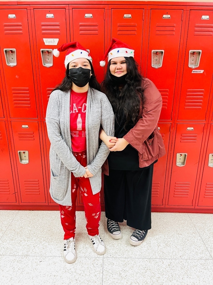 Our RedWolves wearing their Santa/Christmas attire.