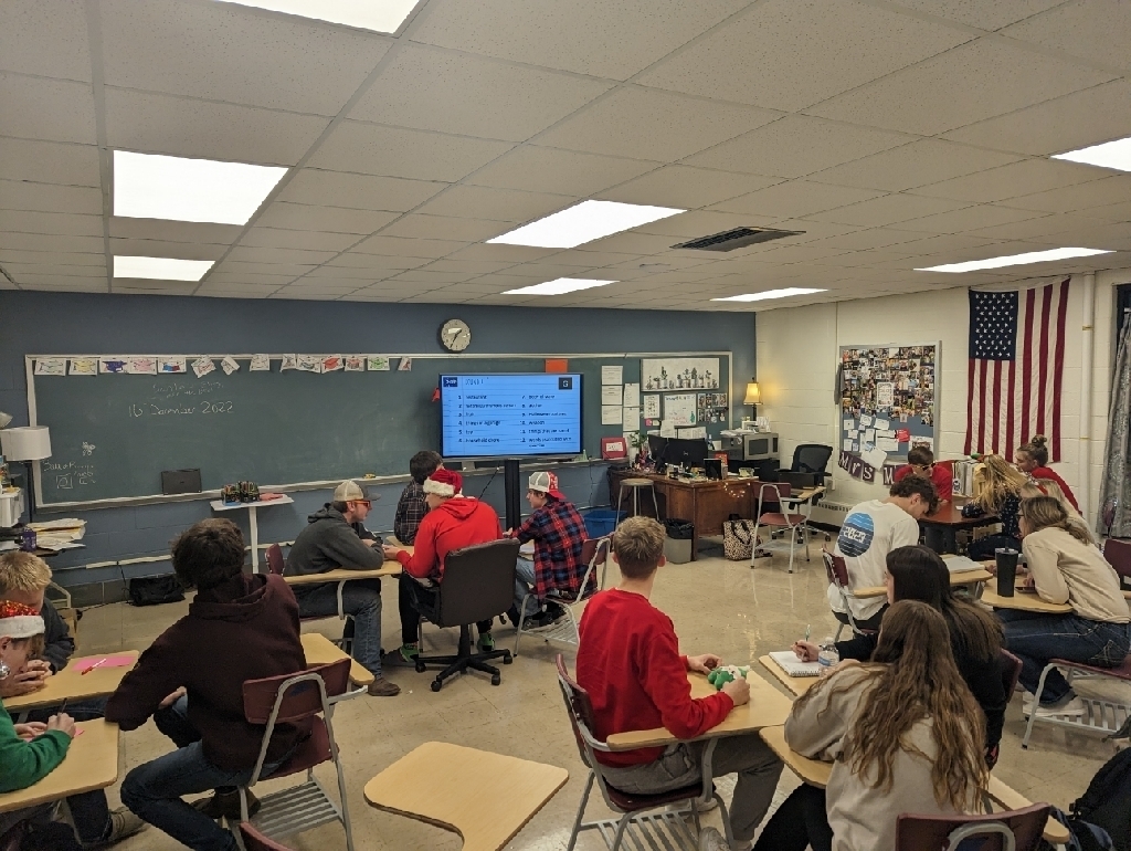 Scattergories with language arts seniors