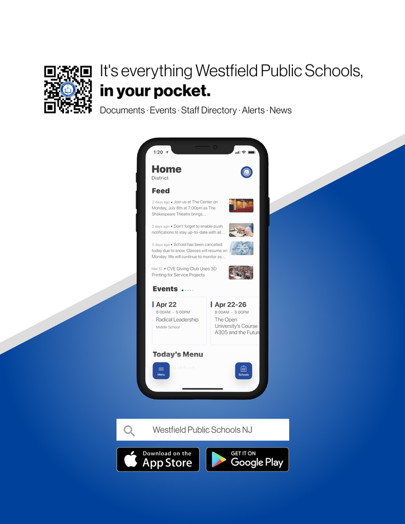 Graphic showing new mobile app