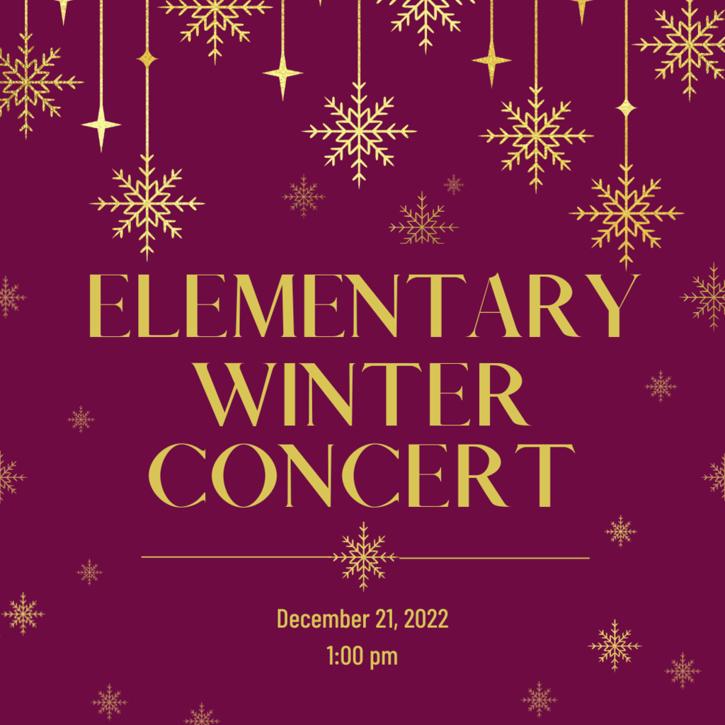 Elementary Winter Concert December 21