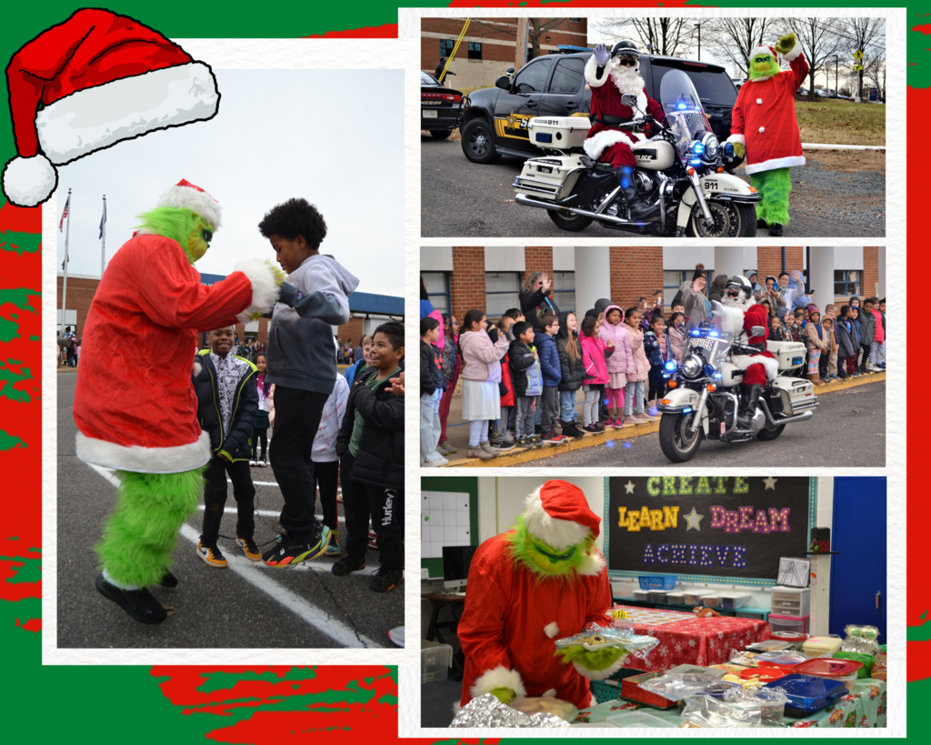 Santa and Grinch Visit