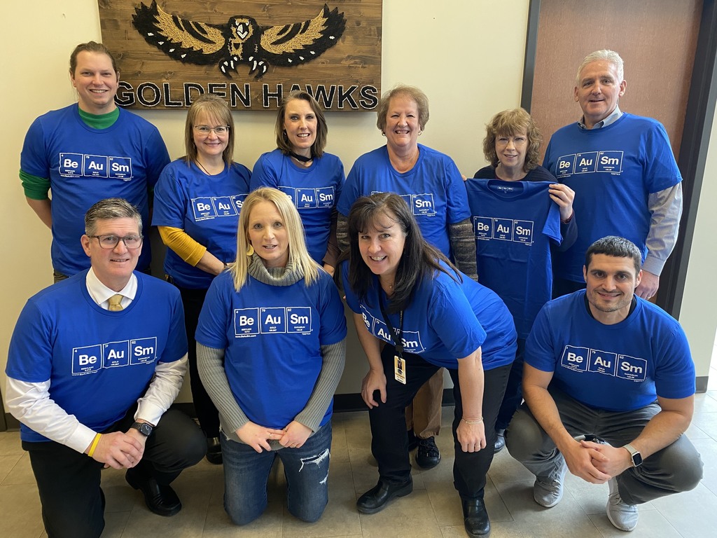 CO Staff in Be Au Sm shirts