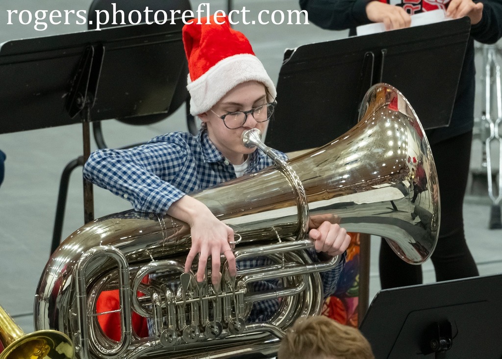 BJSHS student plays tubaphone