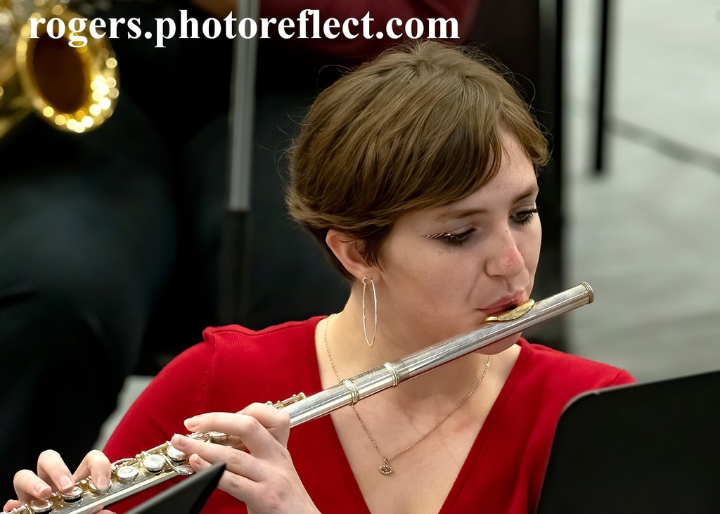 BJSHS flute player during the Christmas concert