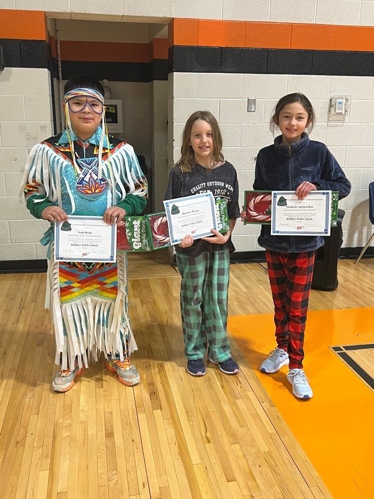 Safety Patrol Award winners.  Congratulations!! 