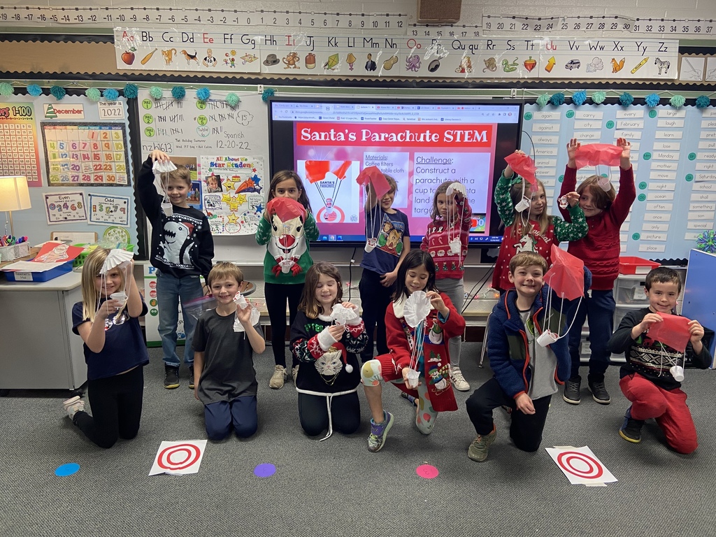 Santa Parachute STEM experiment 