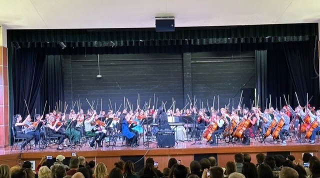 combined elementary orchestra performers