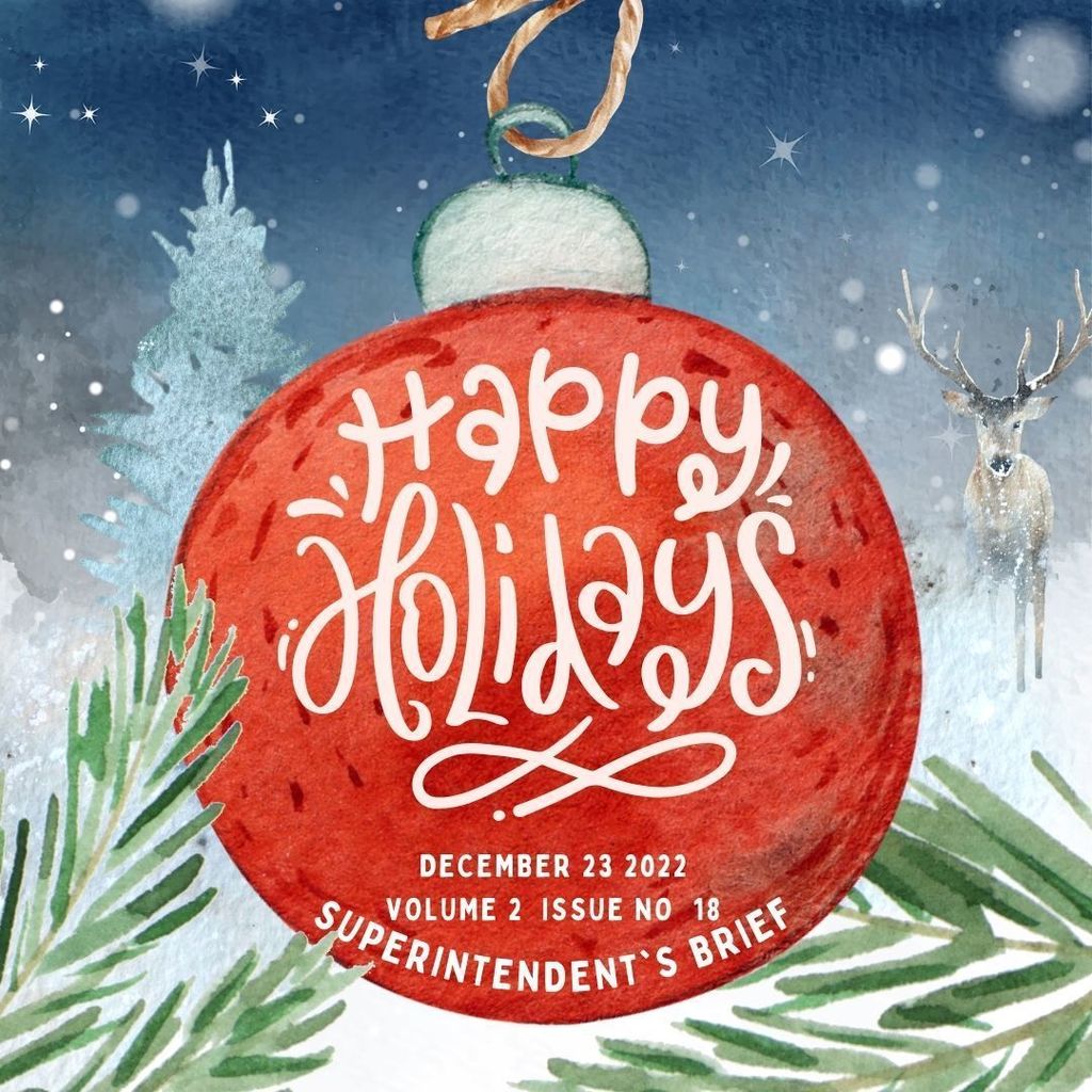 Superintendent's Brief: December 23 2022