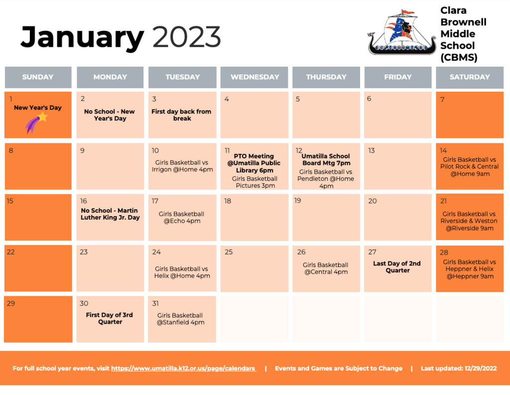 CBMS Jan. Calendar