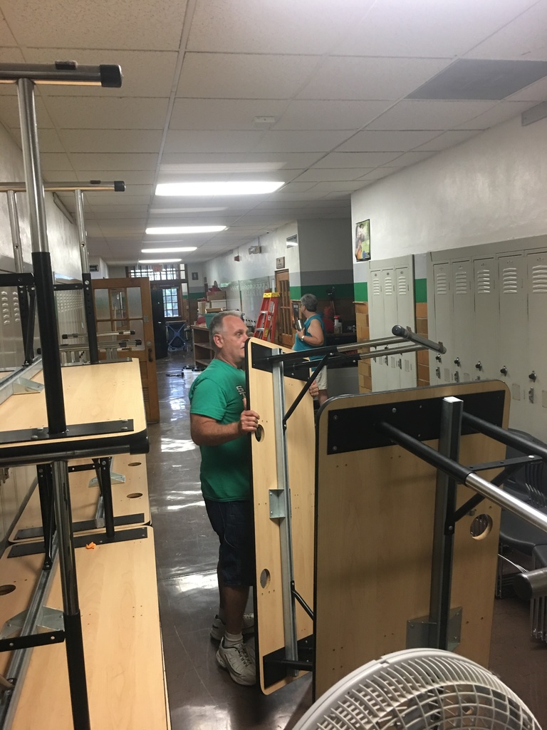Working on getting classrooms cleaned and ready