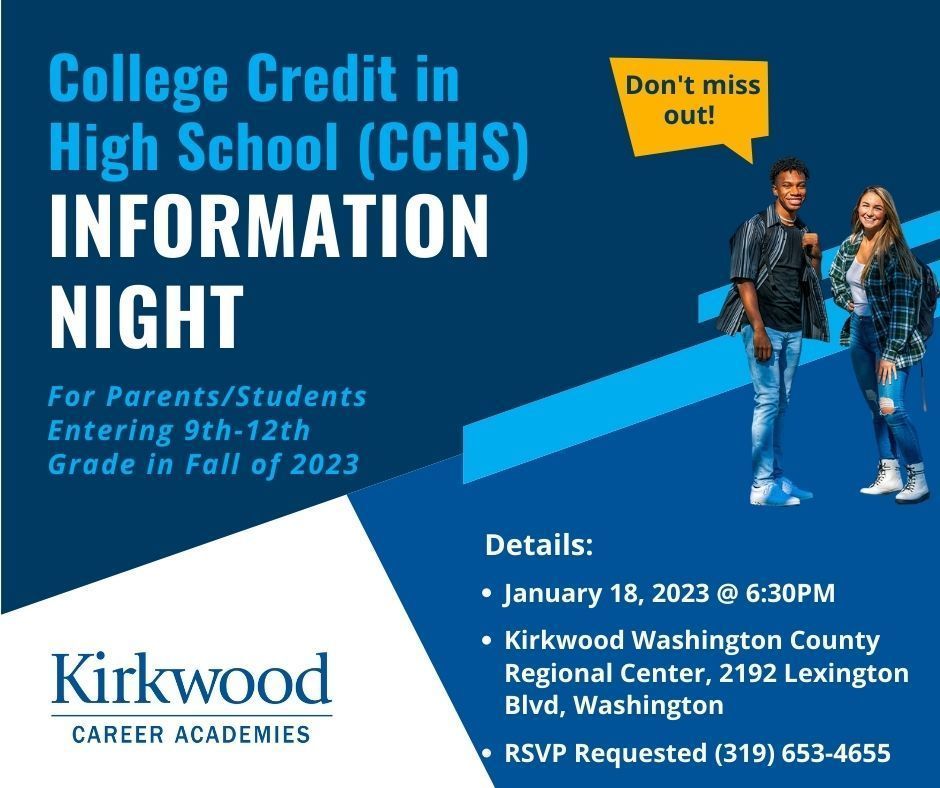 College Credit In High School Flyer