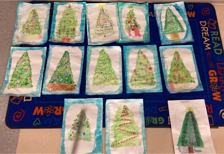 watercolor trees 3rd grade