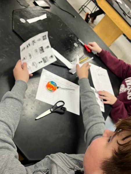 students in science class