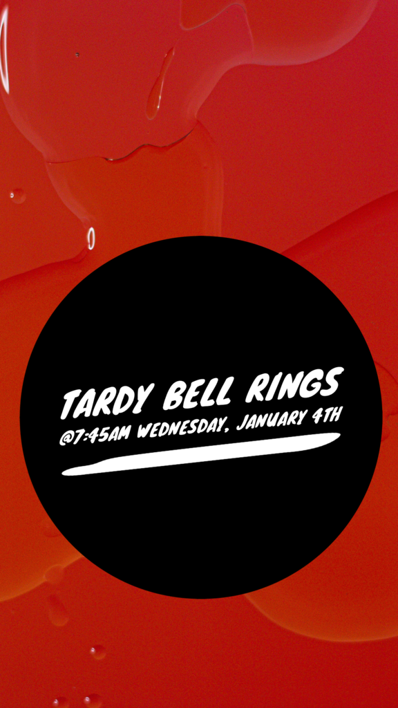 red and black background with words 