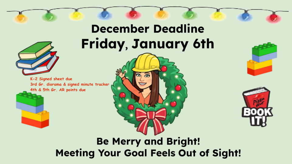 December Deadline Reminder