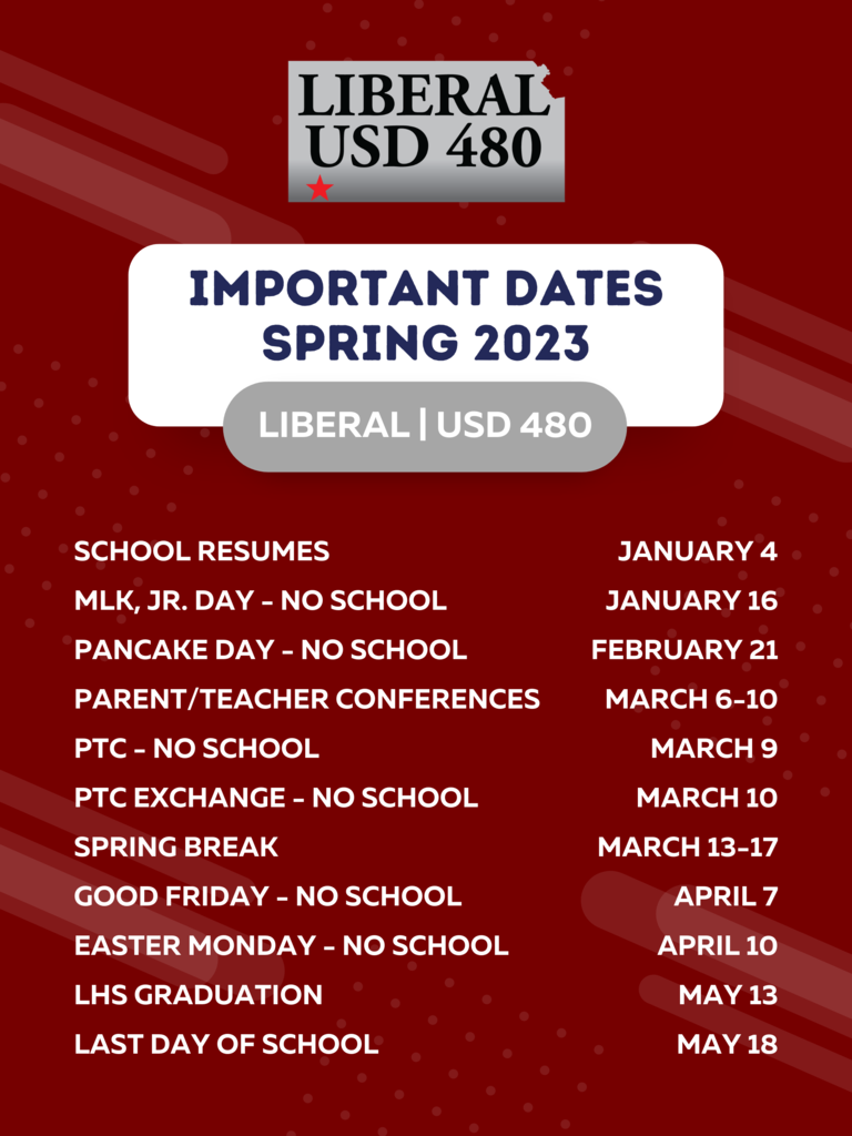 important dates spring 23