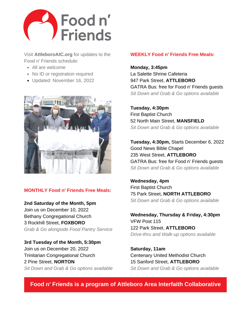 Food N Friends Flier