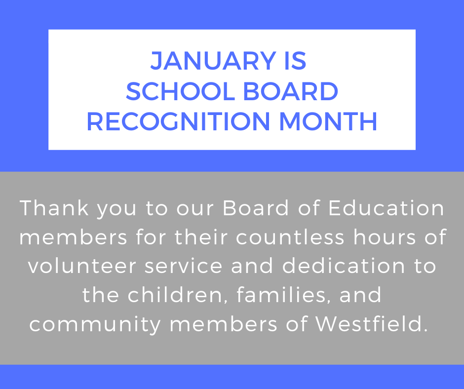 Graphic regarding School Board Recognition Month