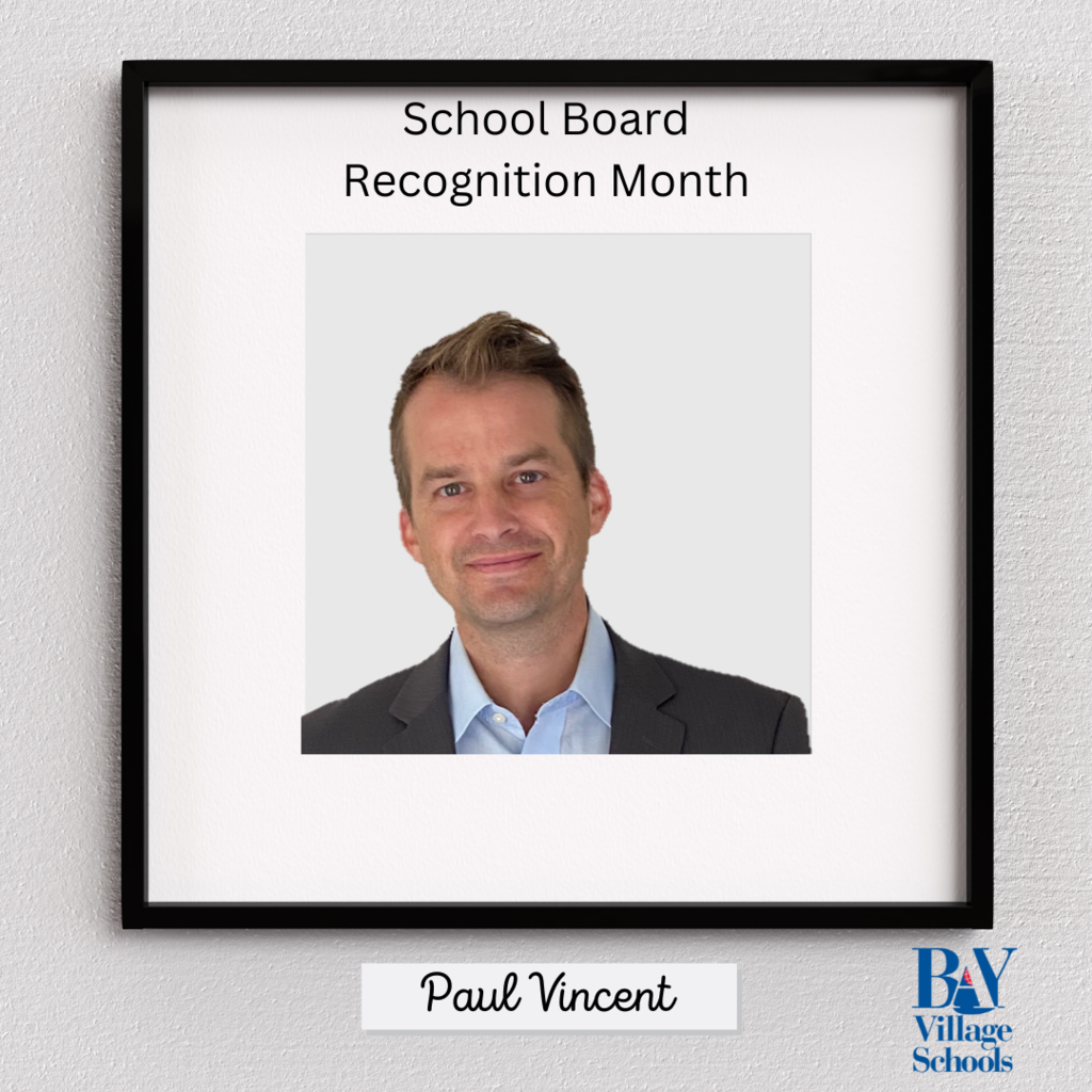 School Board Recognition Month, Paul Vincent