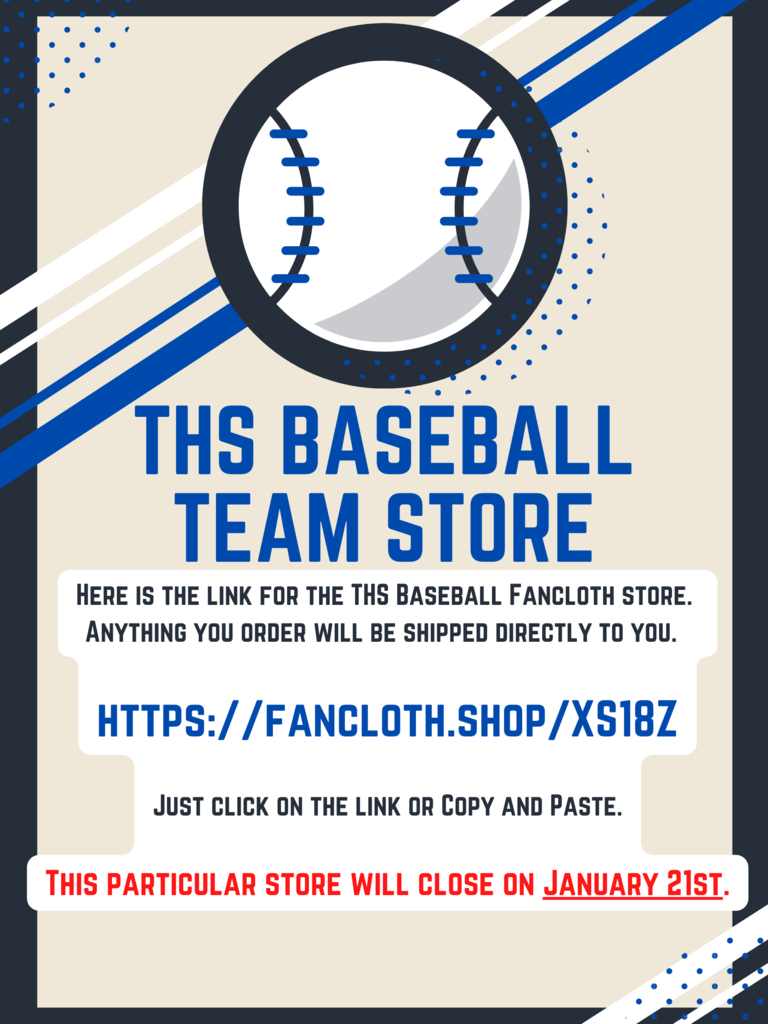 THS Baseball Team Store