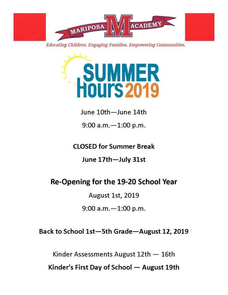 Summer Hours