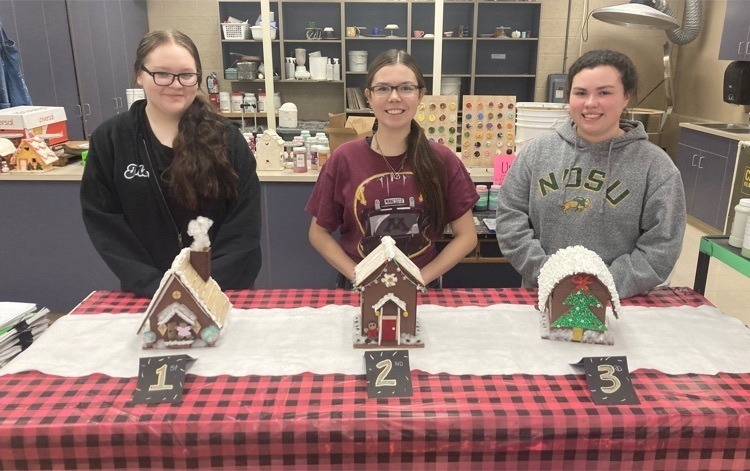 Art 1 Mixed media Gingerbread House Contest Winners! 