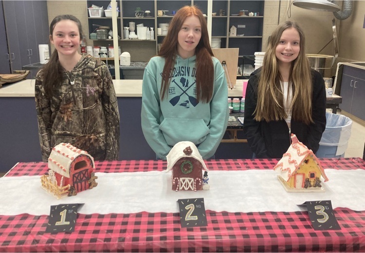 Jr. High Ceramic Gingerbread Houses